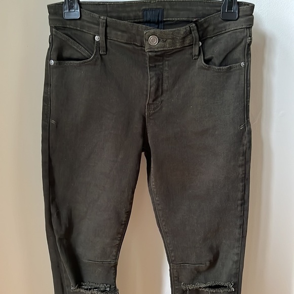 RtA Prince Distressed Skinny Jeans in Olive Wash Size 28 - Picture 4 of 14